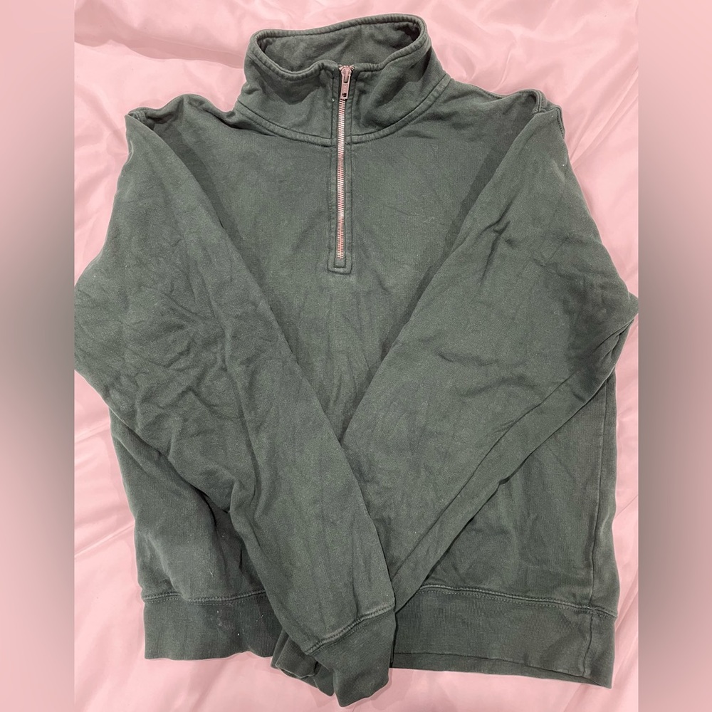 John Galt 1/4 zip sweater jacket